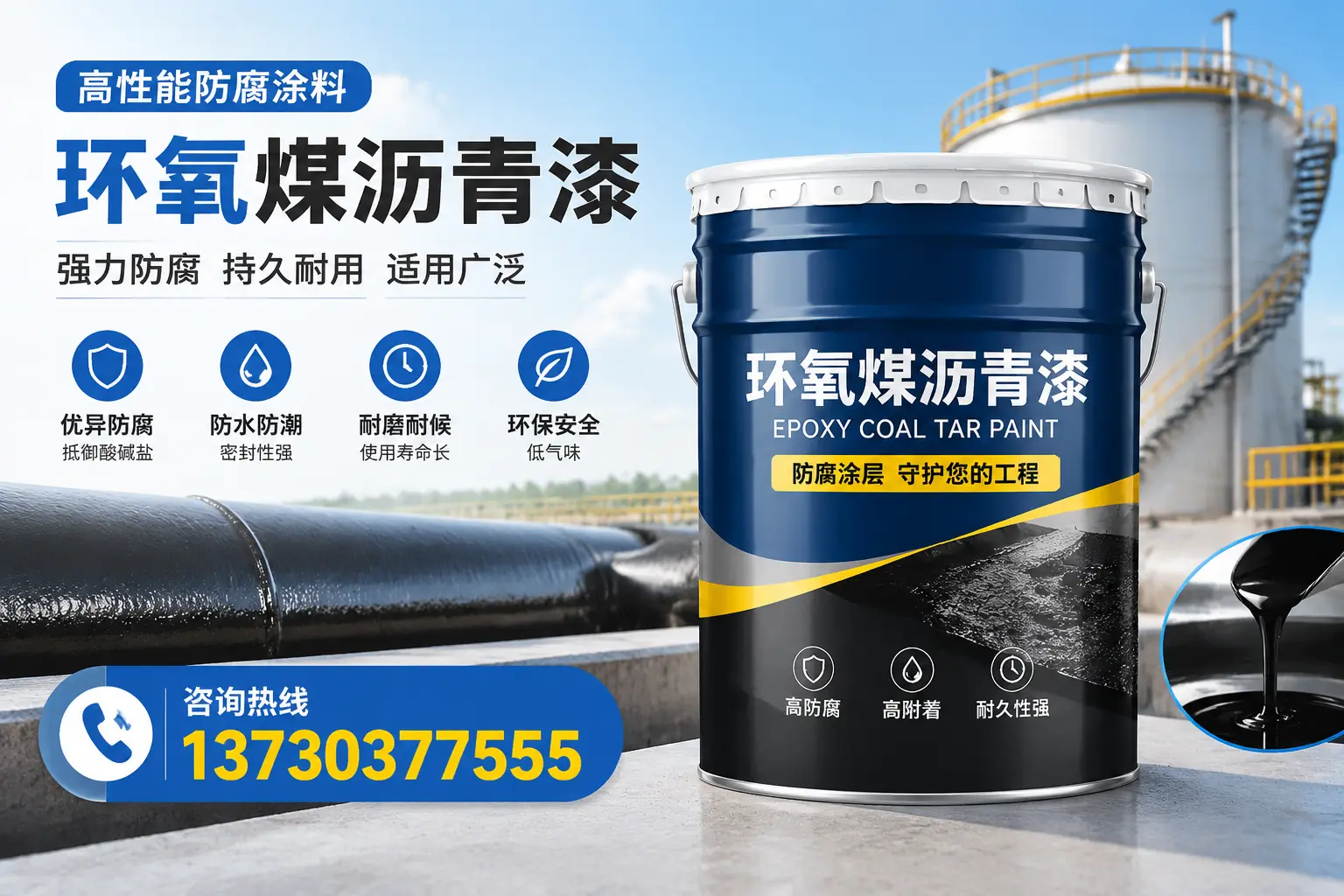 环氧煤沥青漆的耐久性分析,适合遵义的使用场景